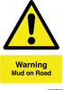 Sign - Warning Mud on Road